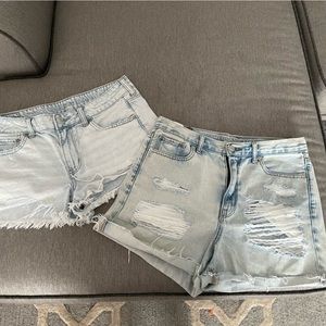 2 pair of American Eagle jean shorts size 8